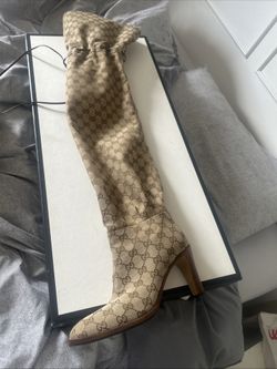 Women’s Gucci GG Knee High Boots