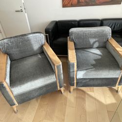 Set Of Two Maple Chairs!!! Vintage Solid 