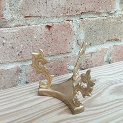 Vintage Small Brass Orb/Rose Bowl Holder 