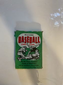 1957 Ed-U-Cards Baseball Card Game Vintage 36 Cards Game RARE!!!!