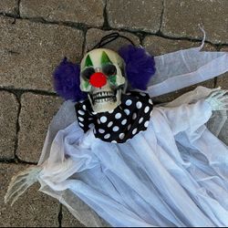 Yard Lawn Hanging Halloween Skeleton Clown Ghost 3ft Decoration