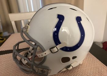 Indianapolis Colts Peyton Manning authentic full size Mens Large NFL football helmet display piece Tennessee MLB NBA NHL Supreme NCAA