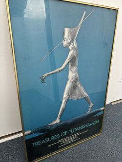 Treasures of Tutankhamun 1976 Harpooner Metropolitan Museum of Art Poster