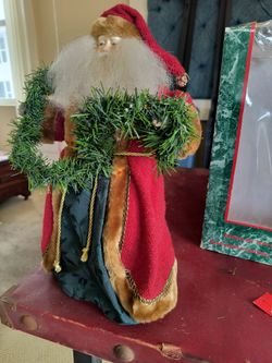 Vintage Sylvestri 14" Santa Tree -top or Table-top