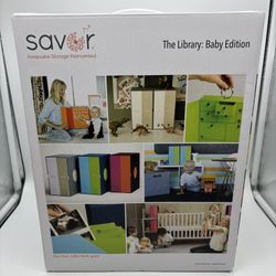 Savor Keepsake Storage Box Set The Library Baby Edition Mementos Blue Green