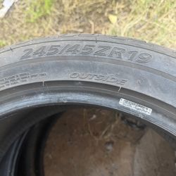 2 used 245/45ZR19