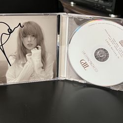 Taylor Swift Tortured Poets Department CD + Bonus Track "The Manuscript” W/ Hand Signed Photo
