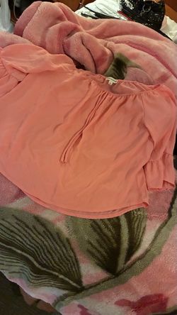 Peach blouse