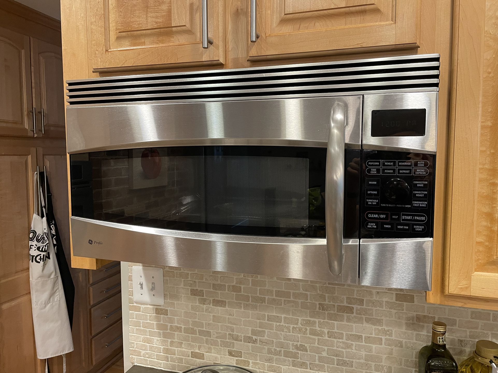 GE Profile 1.7 Cu. Ft. Convection Over-the-Range Microwave Oven