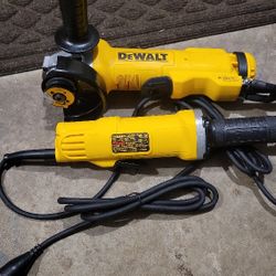 Dewalt 4.5 Inch Grinder And Pencil Grinder 