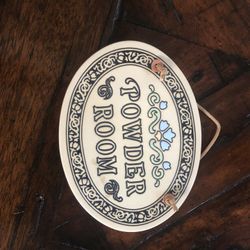 Power Room Door Sign