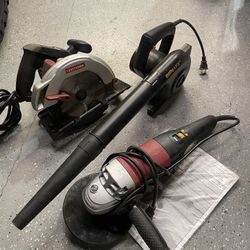 Three Tool Bundle Circular Saw Sander Polisher Blower