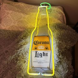 Corona light Beer Bottle Neon Sign 