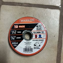 GRINDER 4½ CUT-OFF WHEELS