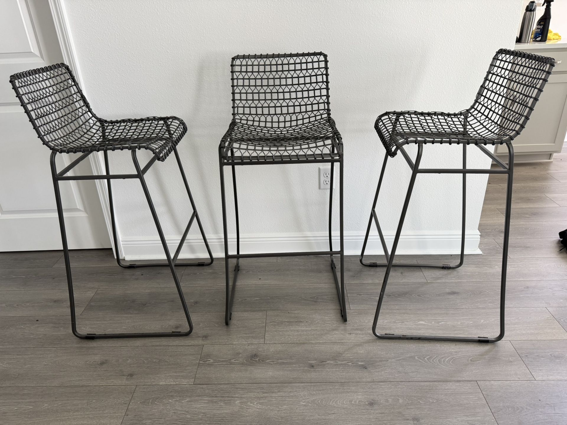 Crate And Barrel Tig Metal Bar Stool