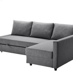 Dark Grey Ikea SofaBed with Storage