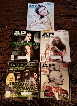 $50 all 5 / $15 Ea.  A.P. Alternative Press Mags, 1995 Feb-June