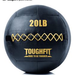 ToughFit Soft Wall Ball - Medicine Ball Set for Cardio Fitness Exercise - Weighted Med Ball 20lb