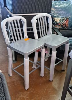 Shop Carnegy Avenue Metal Outdoor Bar Stool (2-Pack)
