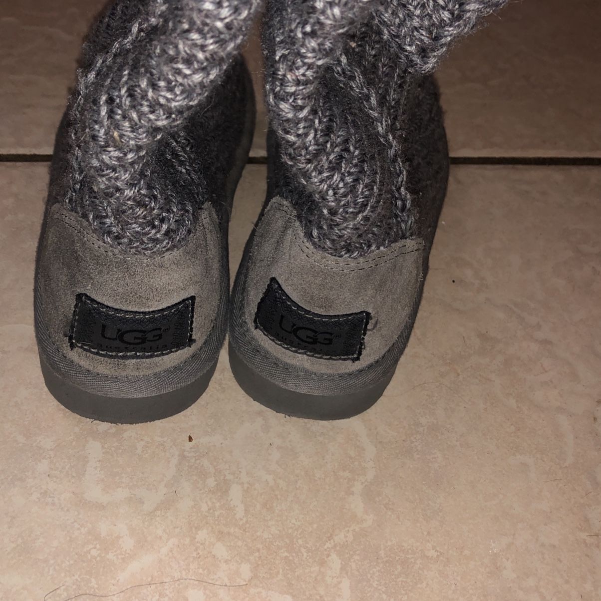 Ugg’s Girls Size 2 Gray Boots