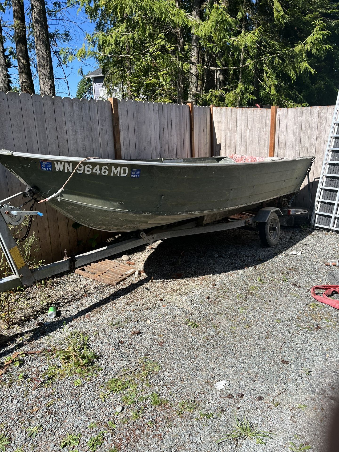 16’ Duroboat With 8hp Mercury