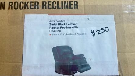 Black Leather Rocker Recliner