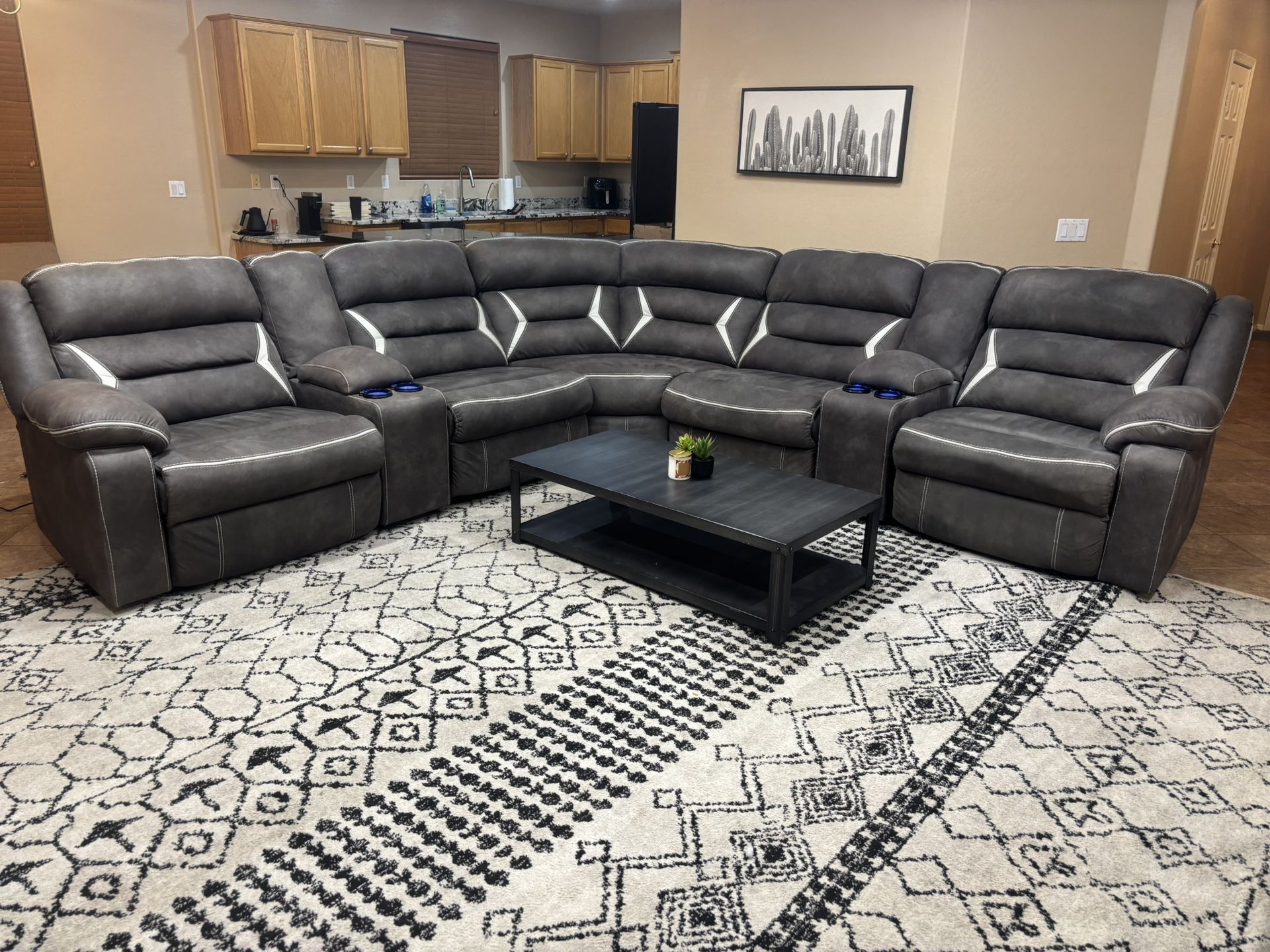 Like-New 3pc Ashley Power Reclining Sectional