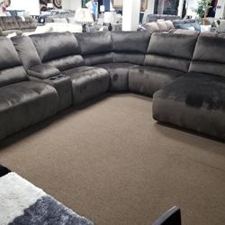 Reclining Sectional In Stock For Immediate Delivery 