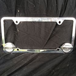 Nissan OEM custom Crome license plate trim $5