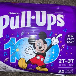 Mickey Huggie Pull Ups 2-3T (6 Packs)