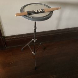 Drum Pad Stand And Sticks