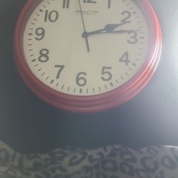Red Sterling & Noble Wall Clock For Sale....
