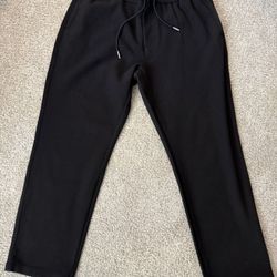 Kith Felted Jersey Lorimer Pant Black (SS25) Size XL Mens Preowned