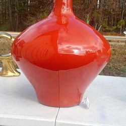 New Recycled Glass Floor Vase High Quality Masterpiece Made In Spain Thick And Elegant 