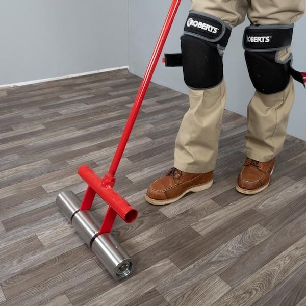 (NEW ) 75 lb. Vinyl and Linoleum Floor Roller with Transport Wheels