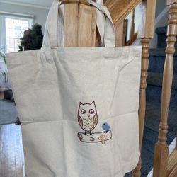 Embroidered Tote Bag