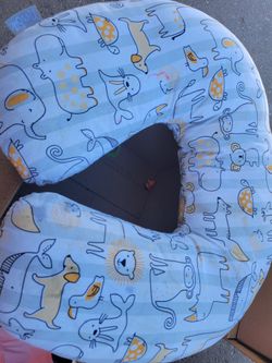 Boppy Nursing Pillow with Animal Print Cover