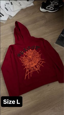 Sp5der Red Hoodie Size Large DONT DM IF U DONT WANNA BUY