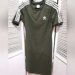 Adidas Olive Green Dress Size S