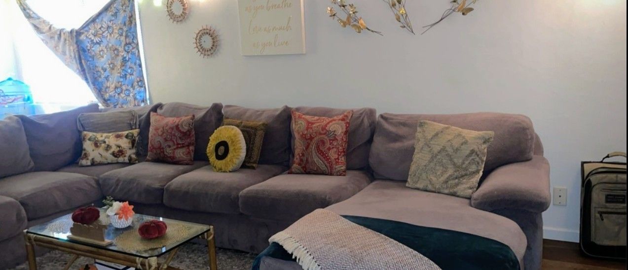 Gray Sectional Sofa 