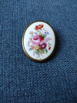 Bone China Brooch  Pin