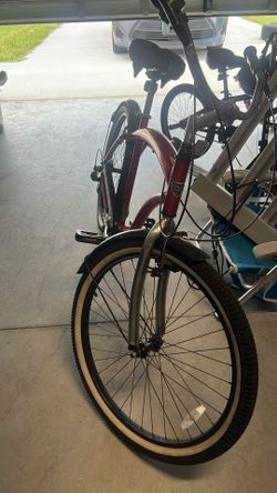 Beach. Cruiser Bicycle.