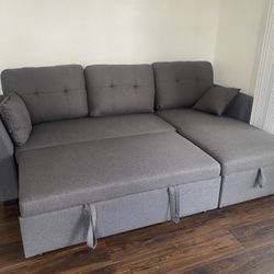 Couch With Storage And Pull Out