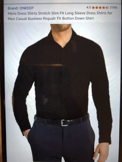 Men’s Dress Shirt (black)