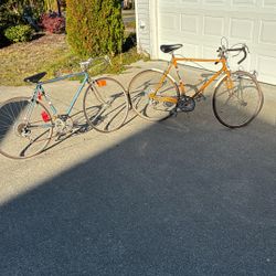 2 Vintage Tiger Made In Japan Bikes Bicycle 10 Speed
