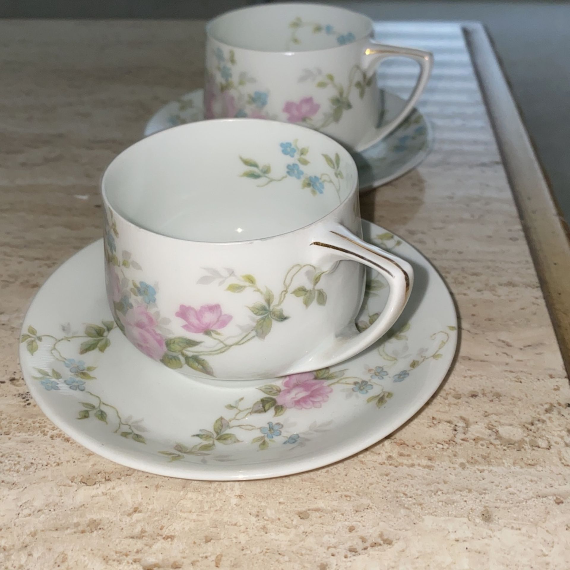 Rosenthal Teacups with Saucers - (2) cups with (2) saucers