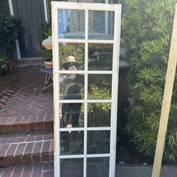 4 grid windows great condition solid wood 24inch w x 70inch H