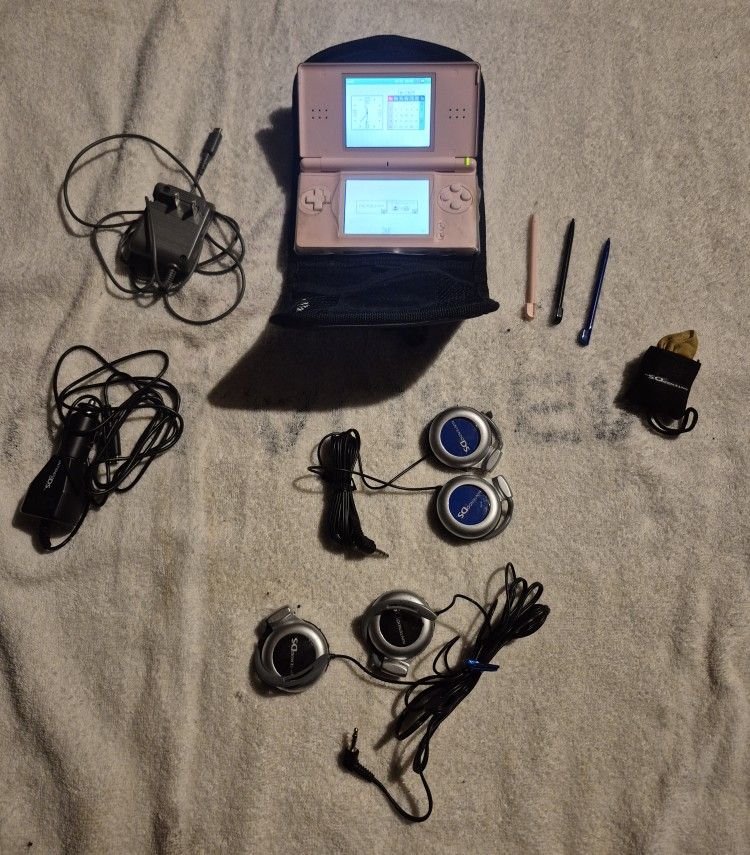 Nintendo DS, Nintendo NES top Loader, and Various Accessories