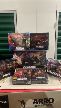 Gi joe/ classified/ metalhead/ raptor/ desert scorpion/  scrap iron/ croc master/ professor rottclaw/ cobra stinger & driver/ Hasbro