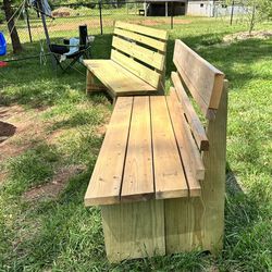 New Outdoor Wood Bench 